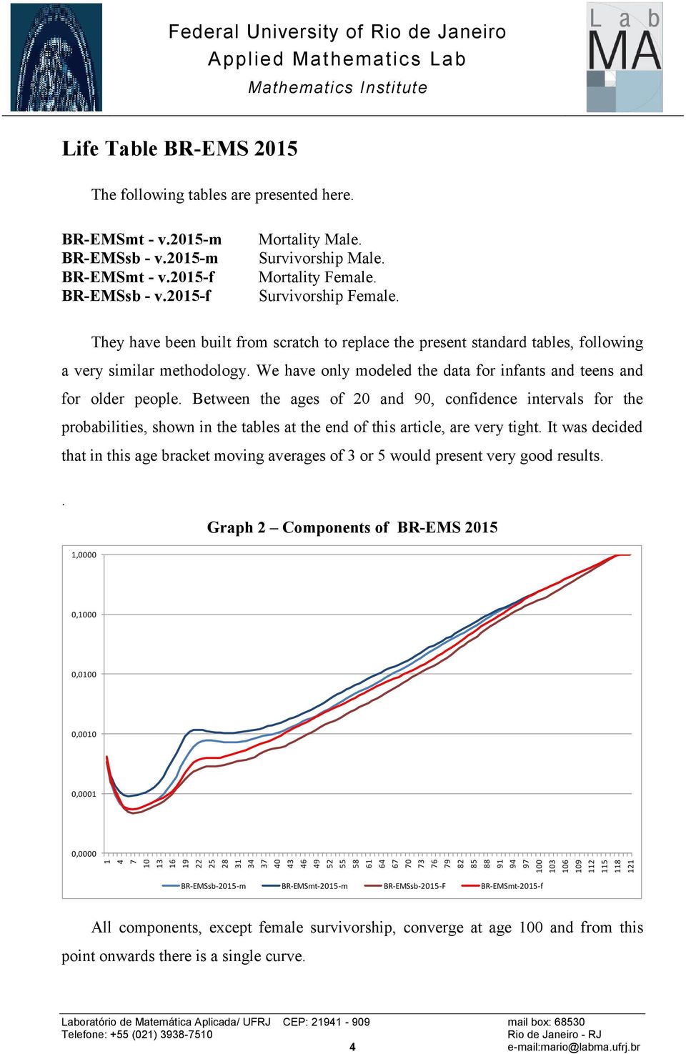 We have only modeled the data for infants and teens and for older people.