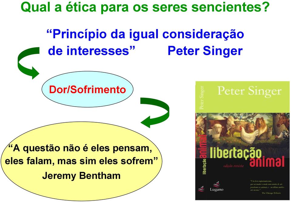 Peter Singer Dor/Sofrimento A questão não é