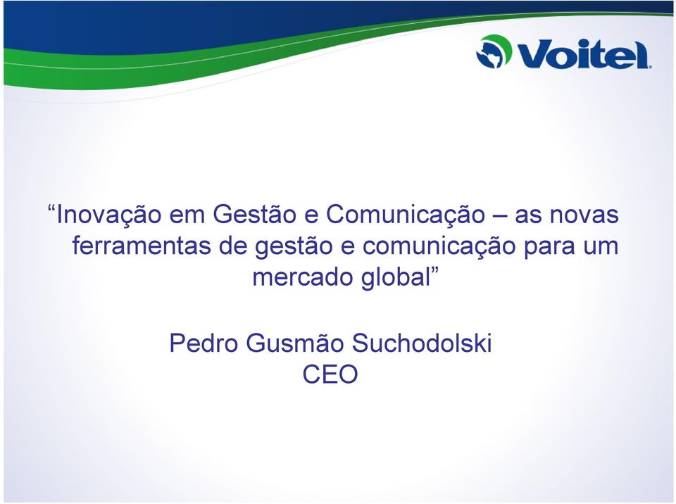 comunicação para um mercado