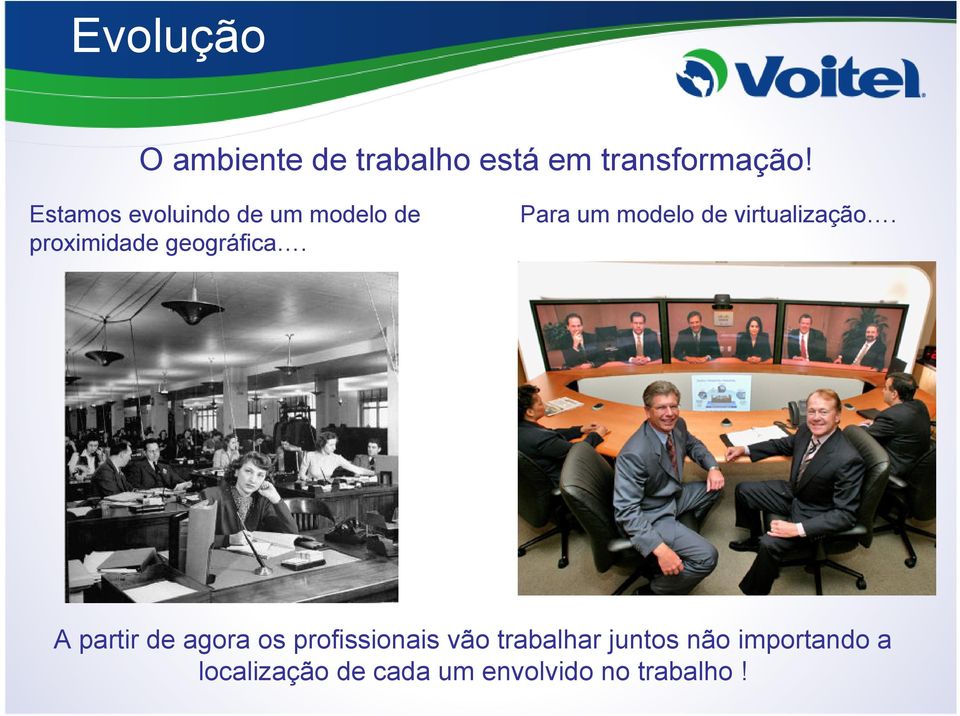 Para um modelo de virtualização.