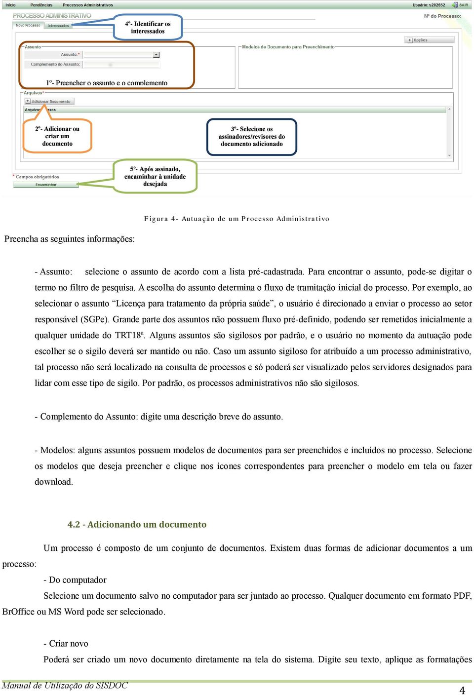 Para encontrar o assunto, pode-se digitar o termo no filtro de pesquisa. A escolha do assunto determina o fluxo de tramitação inicial do processo.