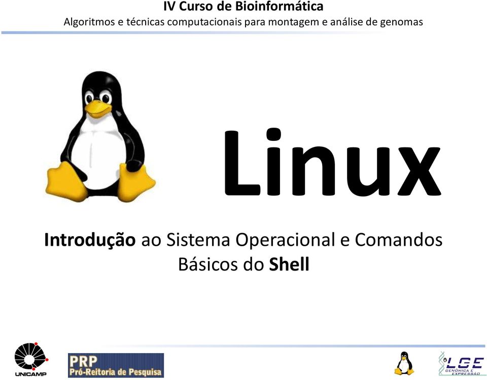 análise de genomas Linux Introdução ao