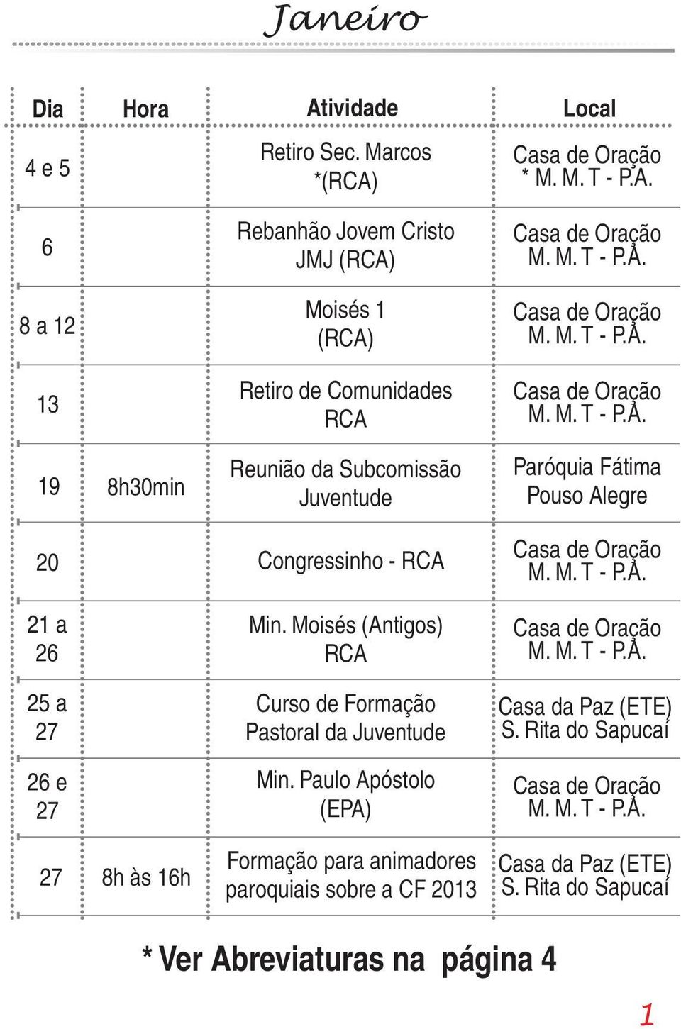 Juventude 20 Congressinho - 21 a 26 Min.