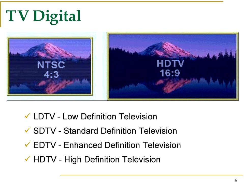 Television EDTV - Enhanced Definition