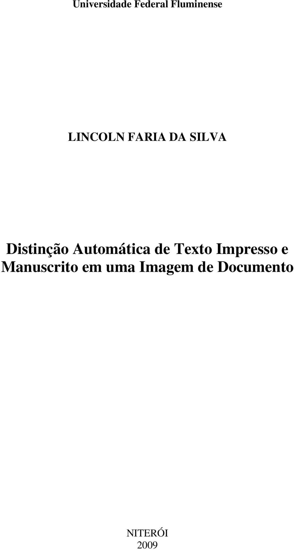 Automática de Texto Impresso e