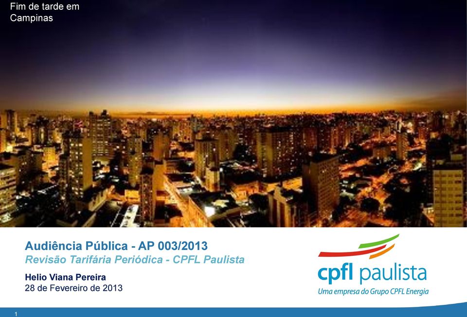 Tarifária Periódica - CPFL Paulista