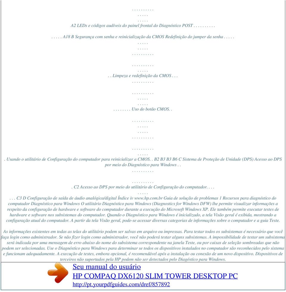 .. C2 Acesso ao DPS por meio do utilitário de Configuração do comp