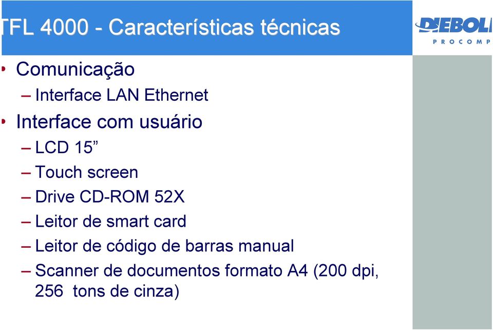 CD-ROM 52X Leitor de smart card Leitor de código de barras