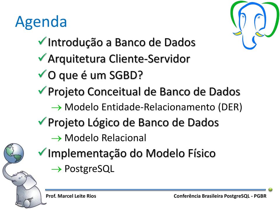 Projeto Conceitual de Banco de Dados Modelo