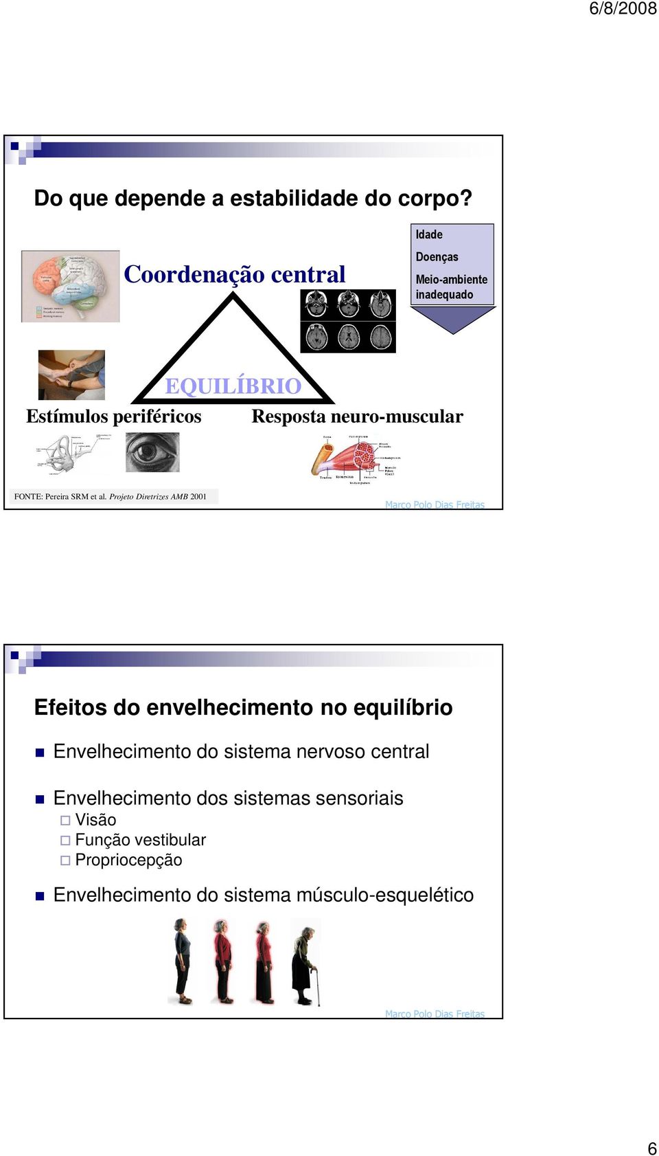 neuro-muscular FONTE: Pereira SRM et al.