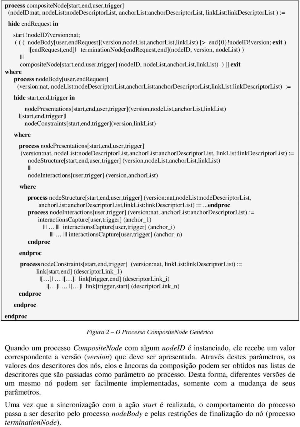 version; exi ) [endreques,end] erminaionnode[endreques,end](nodeid, version, nodelis) ) composienode[sar,end,user,rigger] (nodeid, nodelis,anchorlis,linklis) ) [] exi where process