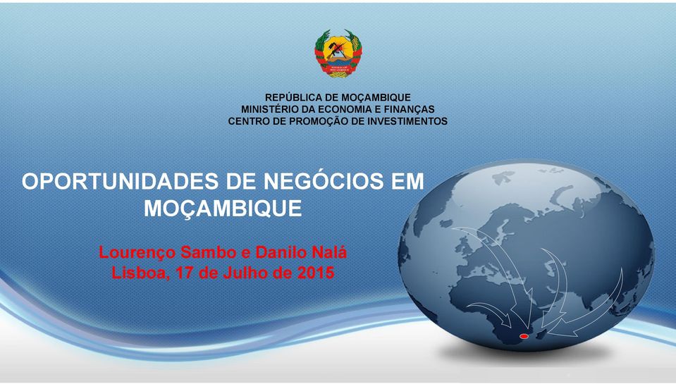 OPORTUNIDADES DE NEGÓCIOS EM MOÇAMBIQUE