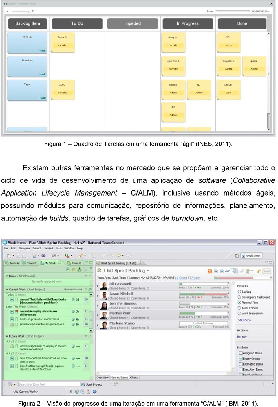 software (Collaborative Application Lifecycle Management C/ALM), inclusive usando métodos ágeis, possuindo módulos para