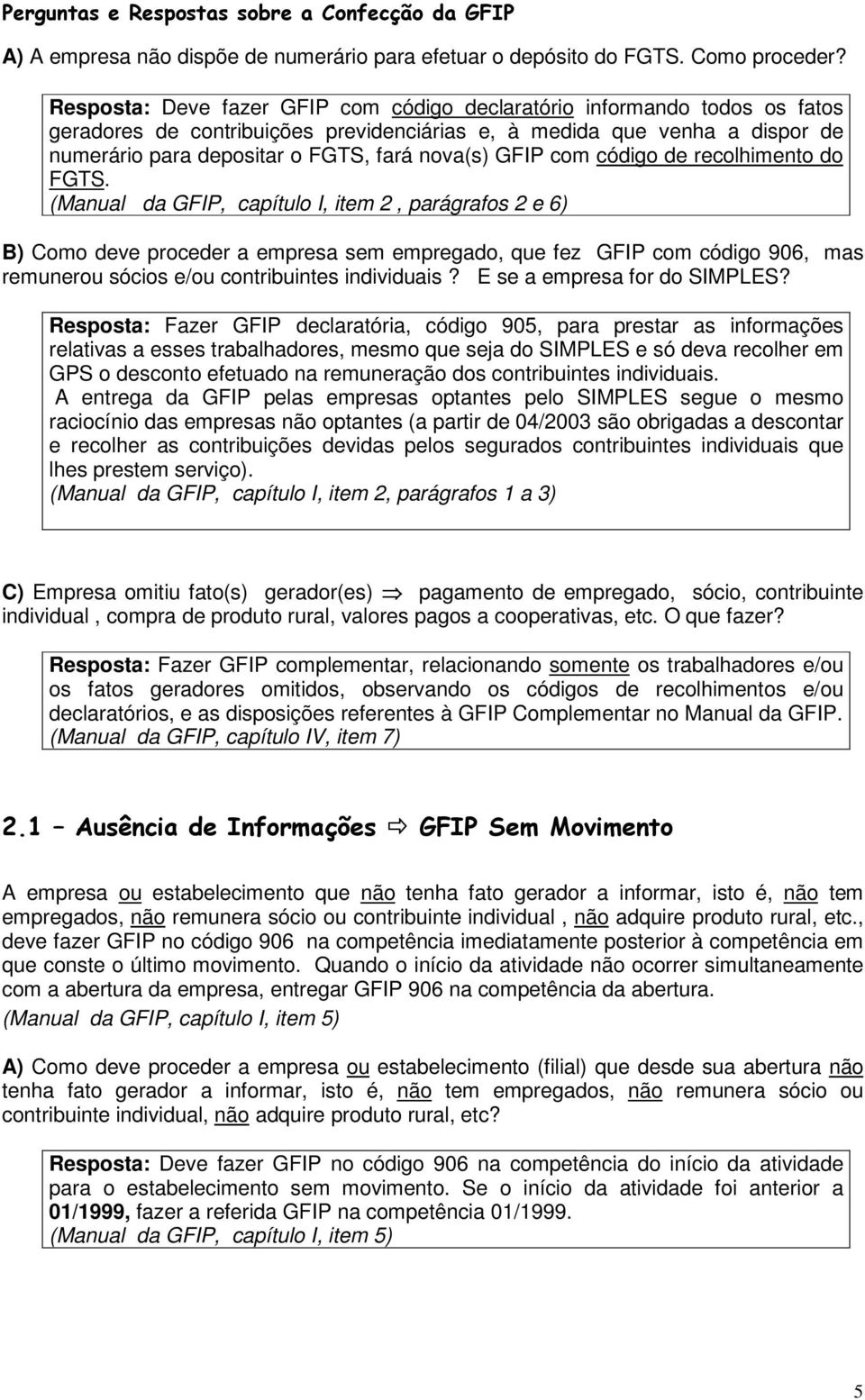 GFIP com código de recolhimento do FGTS.