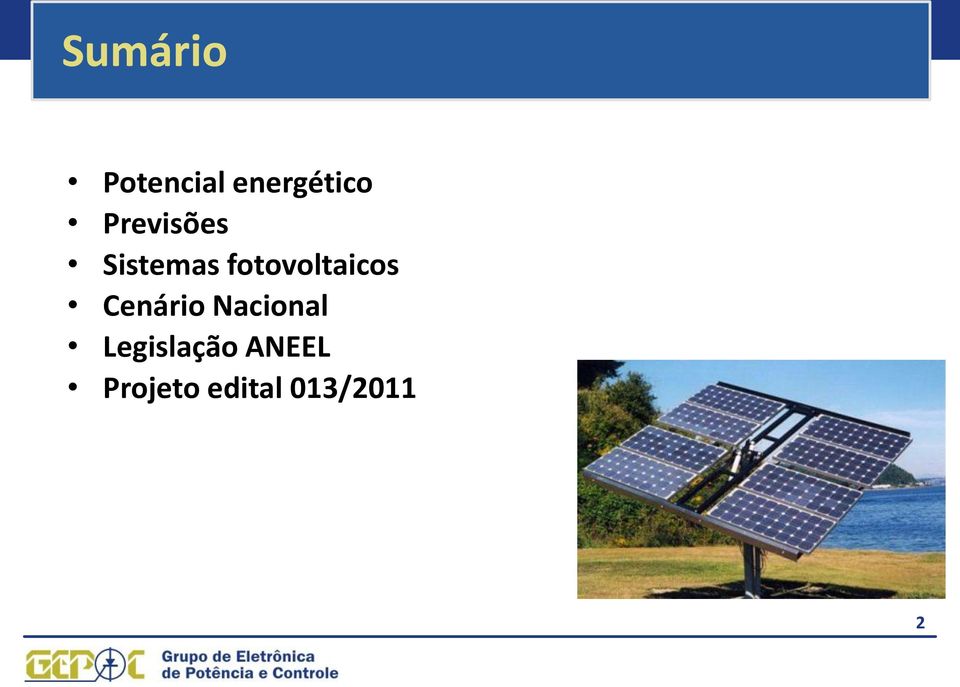 fotovoltaicos Cenário Nacional