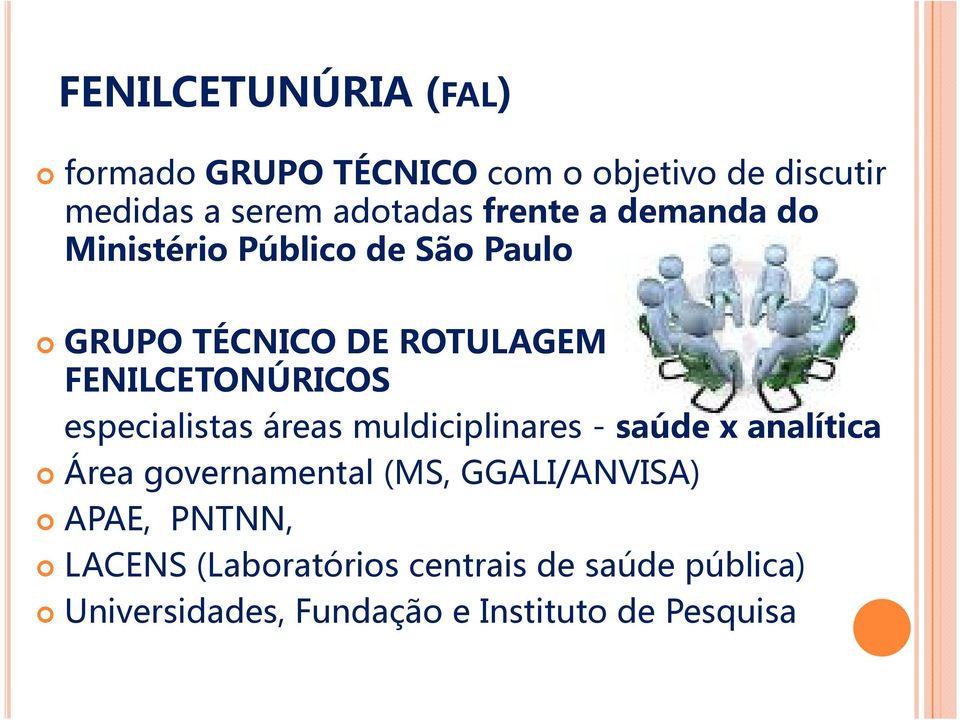 especialistas áreas muldiciplinares - saúde x analítica Área governamental (MS, GGALI/ANVISA)