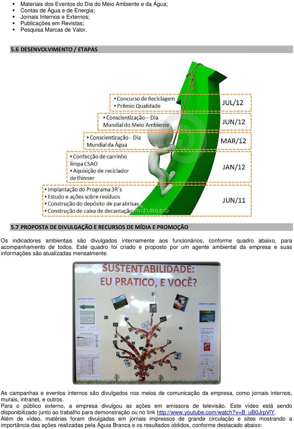 Este quadro foi criado e proposto por um agente ambiental da empresa e suas informações são atualizadas mensalmente.