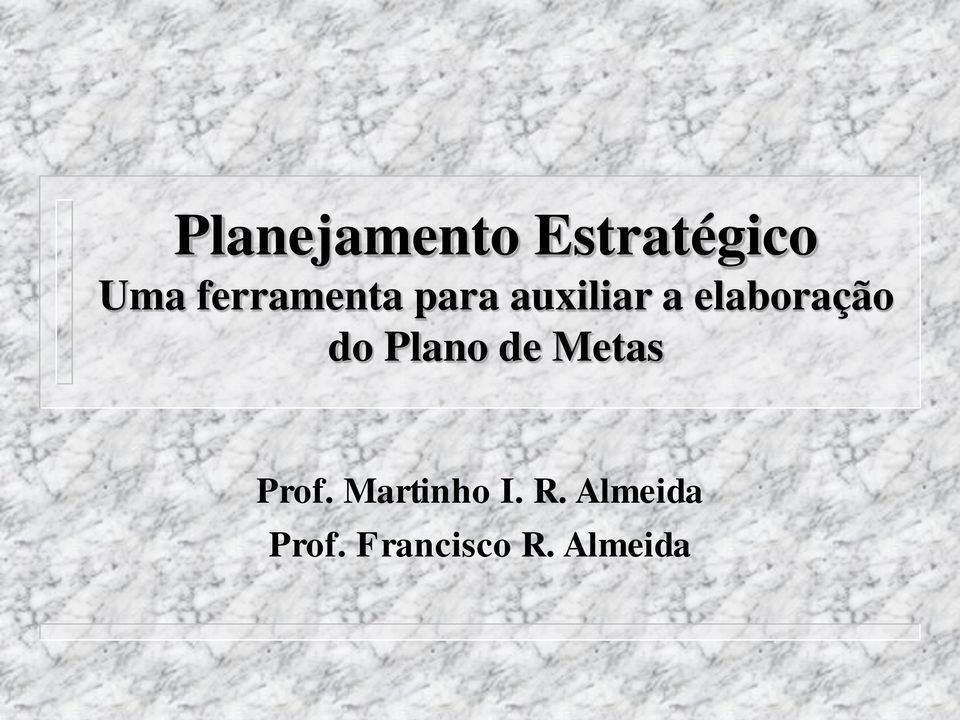 elaboração do Plano de s Prof.