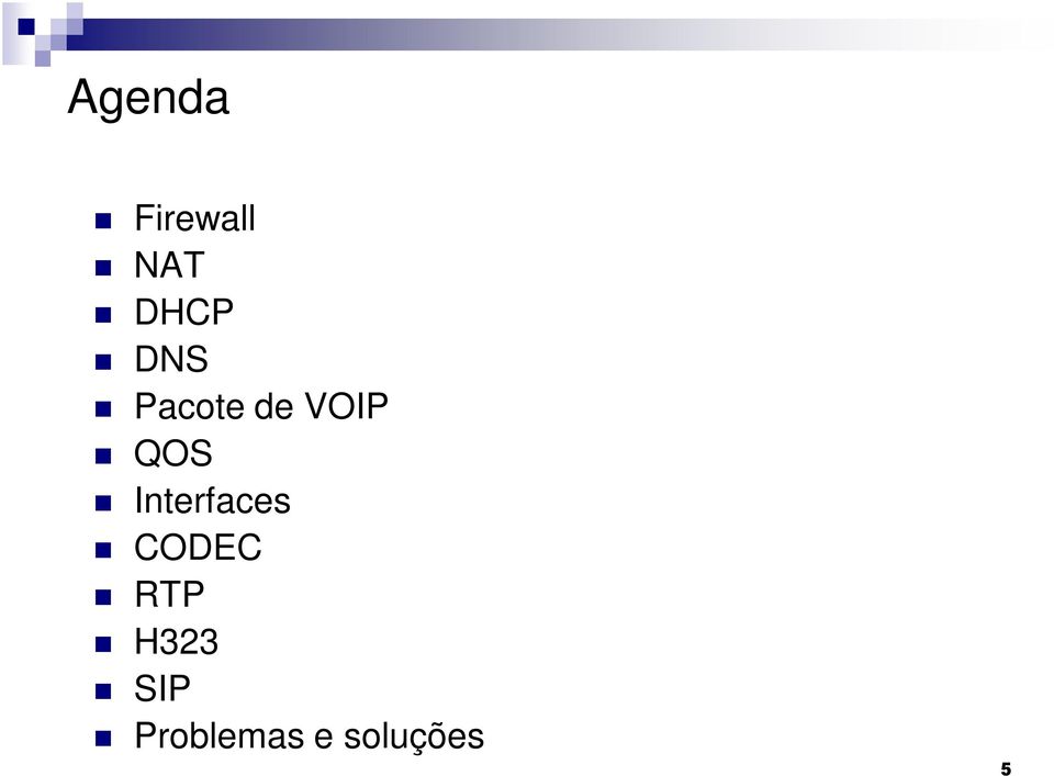 Interfaces CODEC RTP