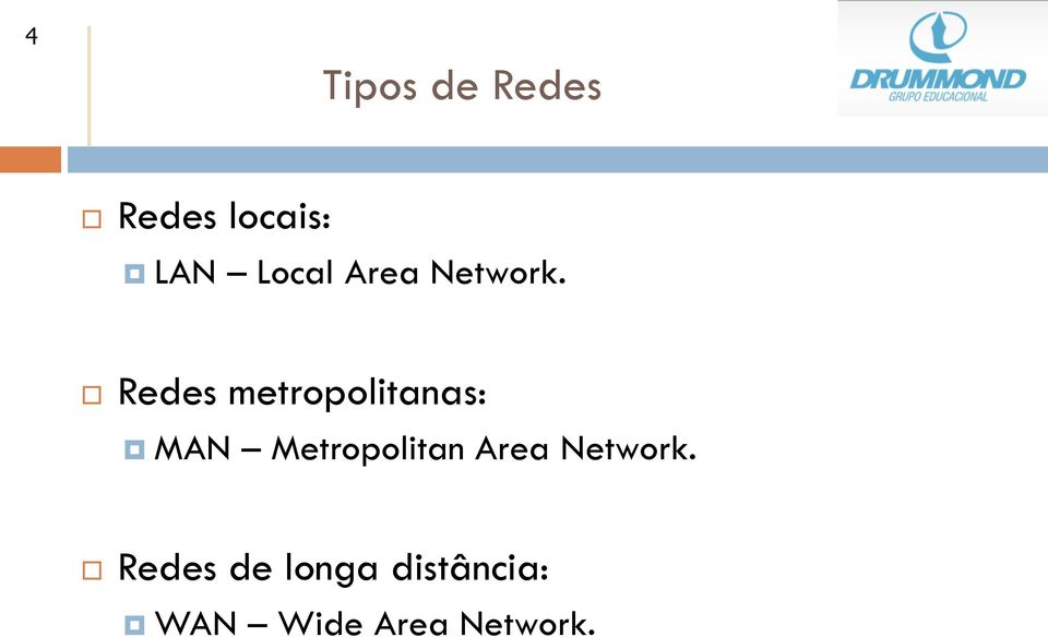 Redes metropolitanas: MAN Metropolitan