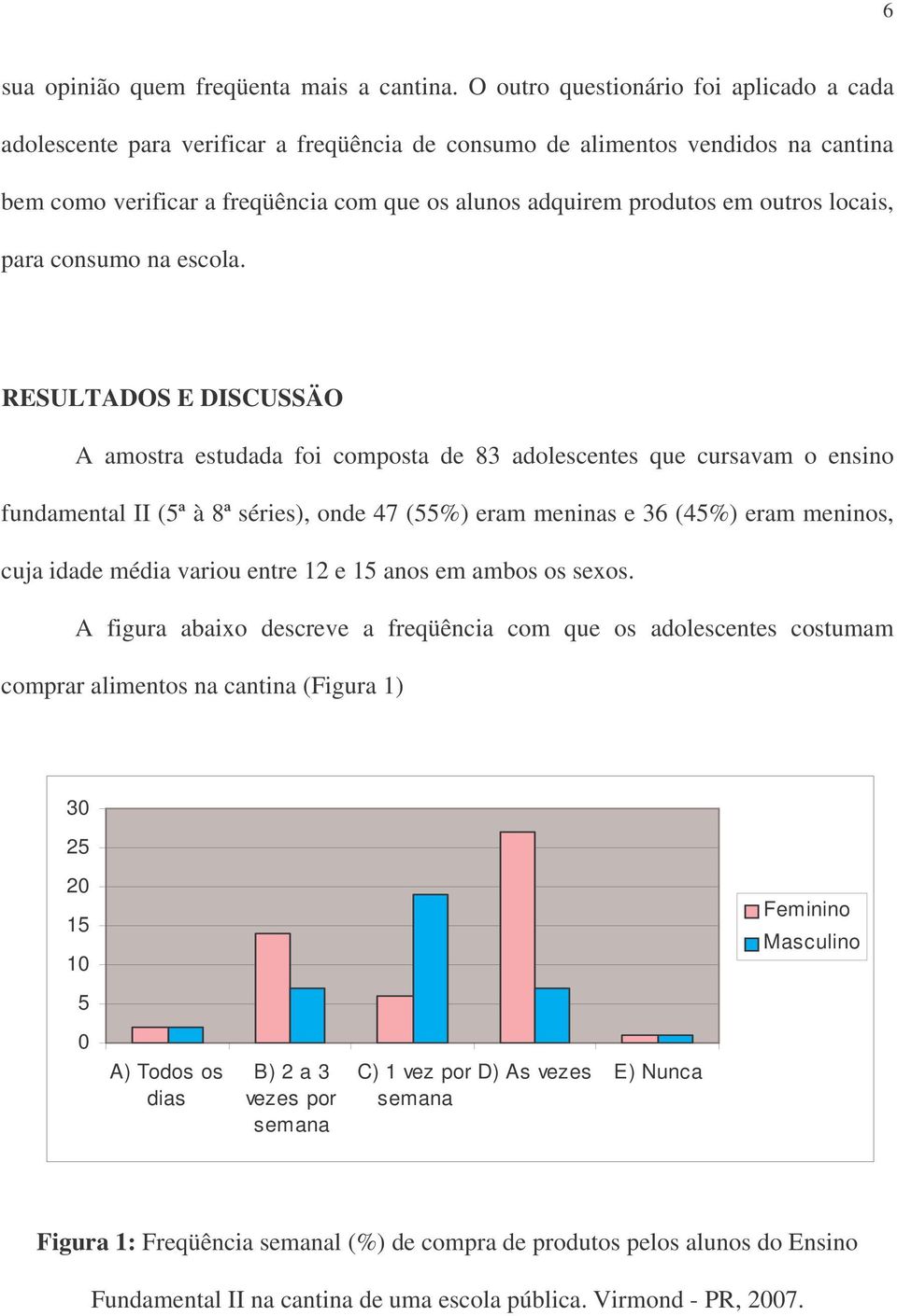 outros locais, para consumo na escola.