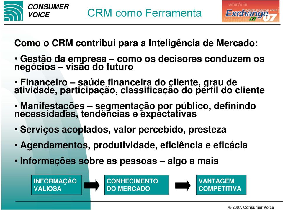 segmentação por público, definindo necessidades, tendências e expectativas Serviços acoplados, valor percebido, presteza Agendamentos,