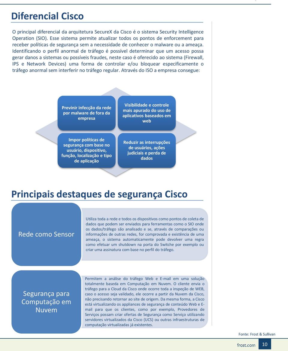 Identificando o perfil anormal de tráfego é possível determinar que um acesso possa gerar danos a sistemas ou possíveis fraudes, neste caso é oferecido ao sistema (Firewall, IPS e Network Devices)