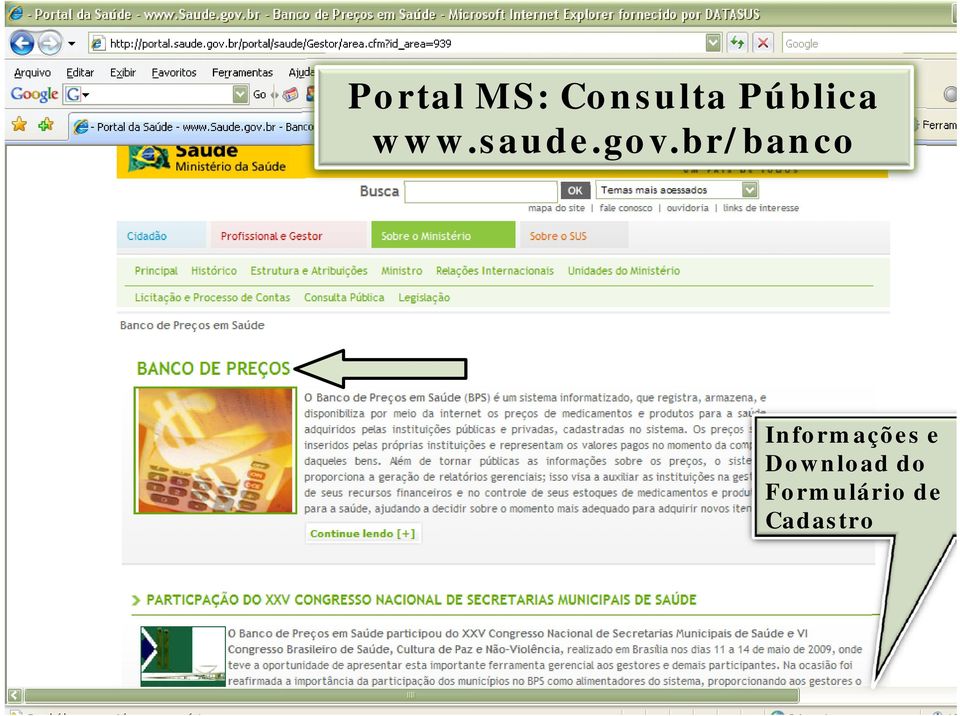 br/banco Informações e ç