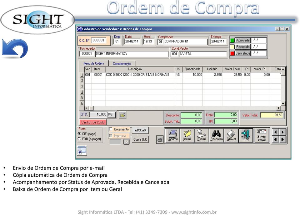 Acompanhamento por Status de Aprovada,