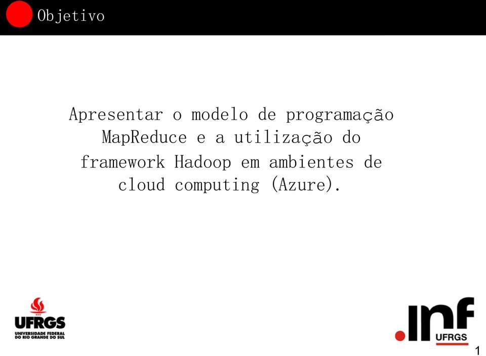 utilização do framework Hadoop