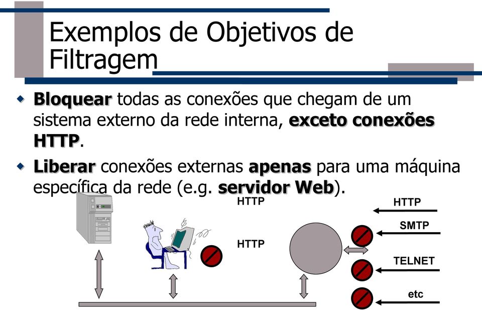 conexões HTTP.