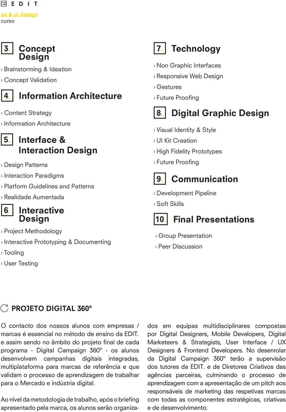 Project Methodology Interactive Prototyping & Documenting Tooling Interface & Interaction Design Interactive Design User Testing 7.
