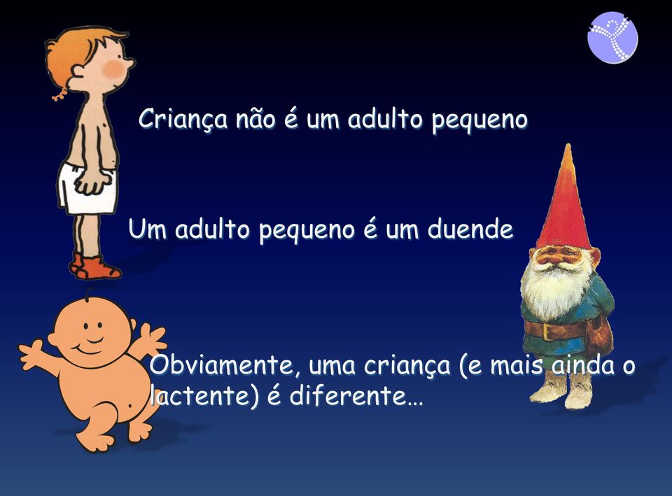 duende Obviamente, uma criança