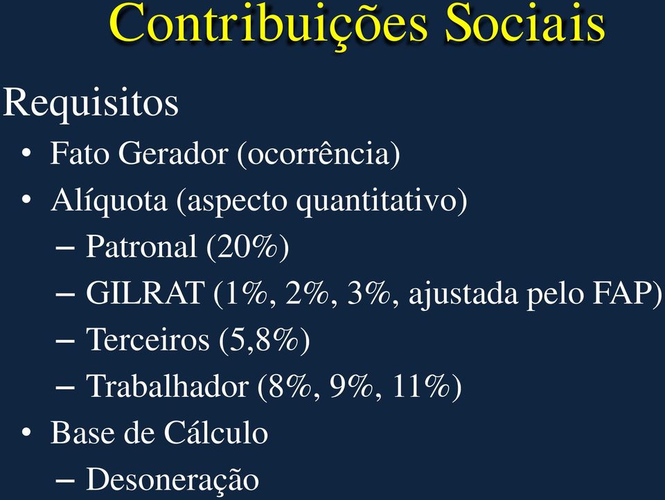 (20%) GILRAT (1%, 2%, 3%, ajustada pelo FAP)