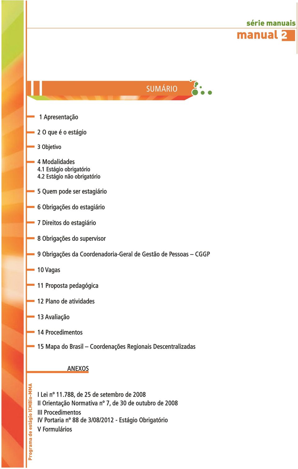 de Gestão de Pessoas CGGP 10 Vagas 11 Proposta pedagógica 12 Plano de atividades 13 Avaliação 14 Procedimentos 15 Mapa do Brasil Coordenações Regionais Descentralizadas