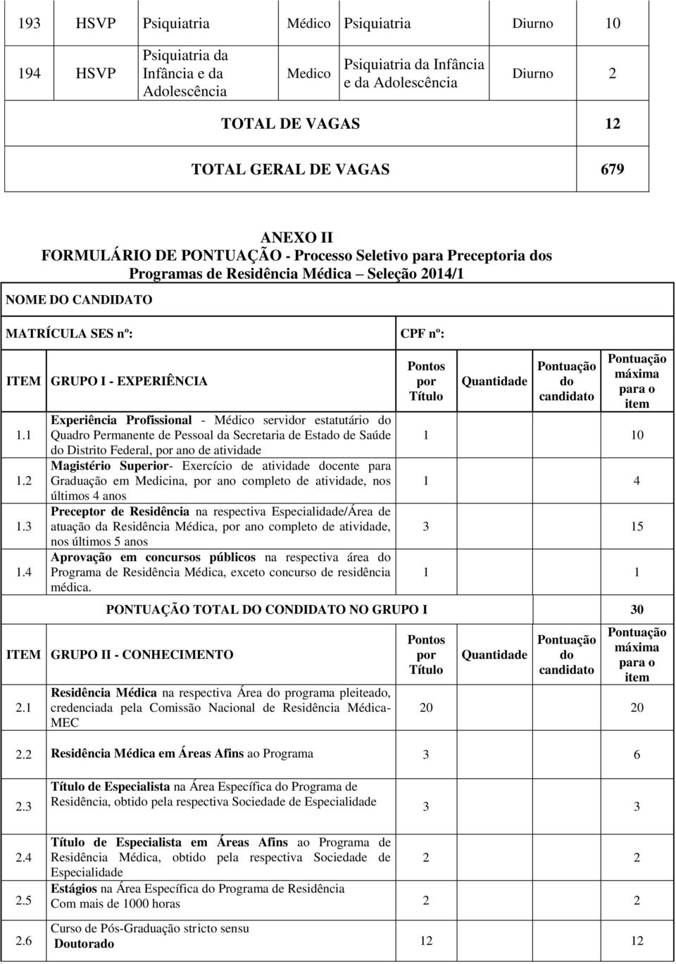 4 Experiência Profissional - servidor estatutário do Quadro Permanente de Pessoal da Secretaria de Estado de Saúde do Distrito Federal, por ano de atividade Magistério Superior- Exercício de