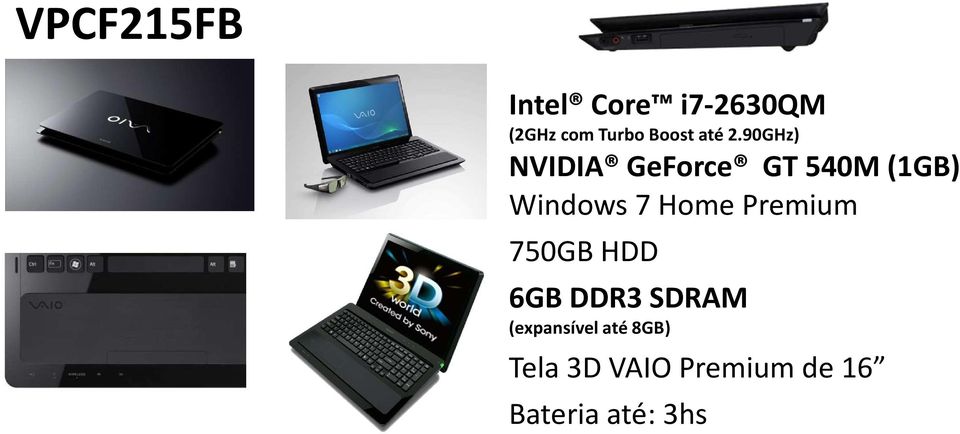 90GHz) NVIDIA GeForce GT 540M (1GB) Windows 7 Home
