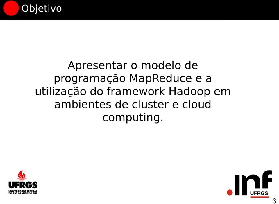 utilização do framework Hadoop em