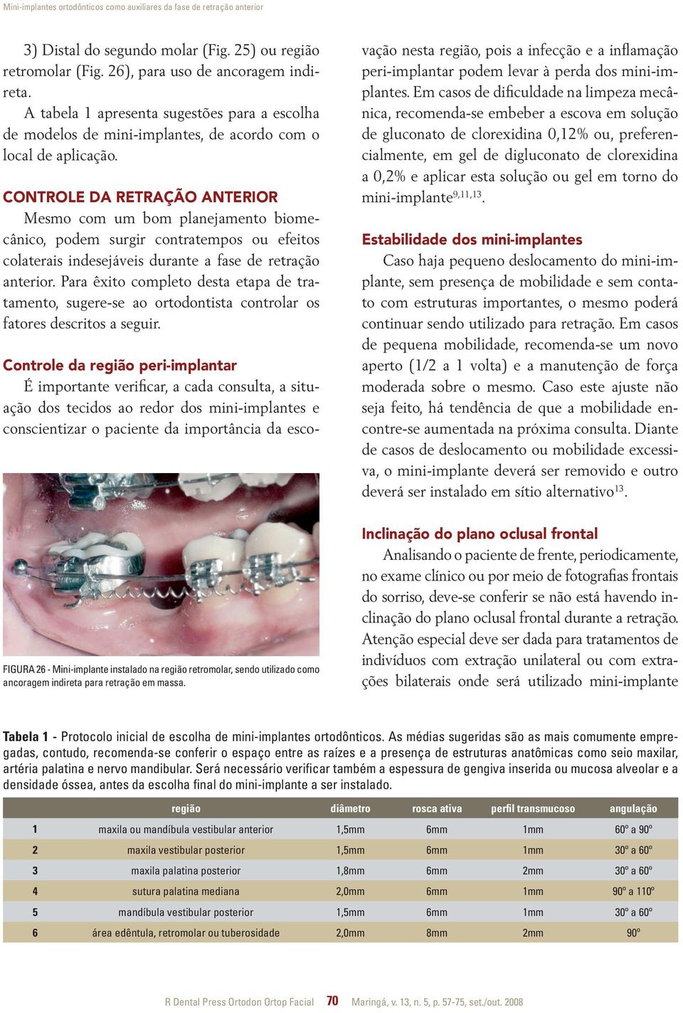 CONTROLE DA RETRAÇÃO ANTERIOR Mesmo com um bom planejamento biomecânico, podem surgir contratempos ou efeitos colaterais indesejáveis durante a fase de retração anterior.