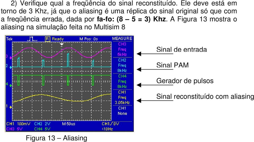 com a freqüência errada, dada por fa-fo: (8 5 = 3) Khz.