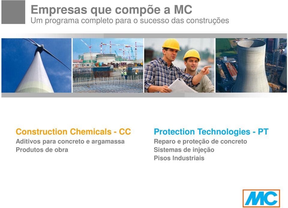 concreto e argamassa Produtos de obra Protection Technologies -