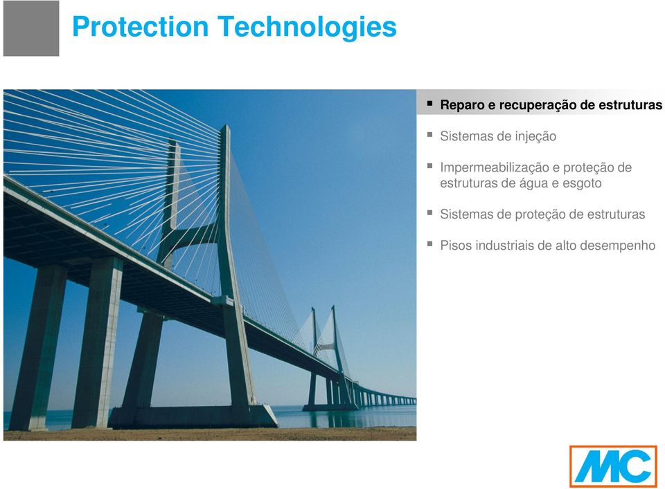 proteção de estruturas de água e esgoto Sistemas de