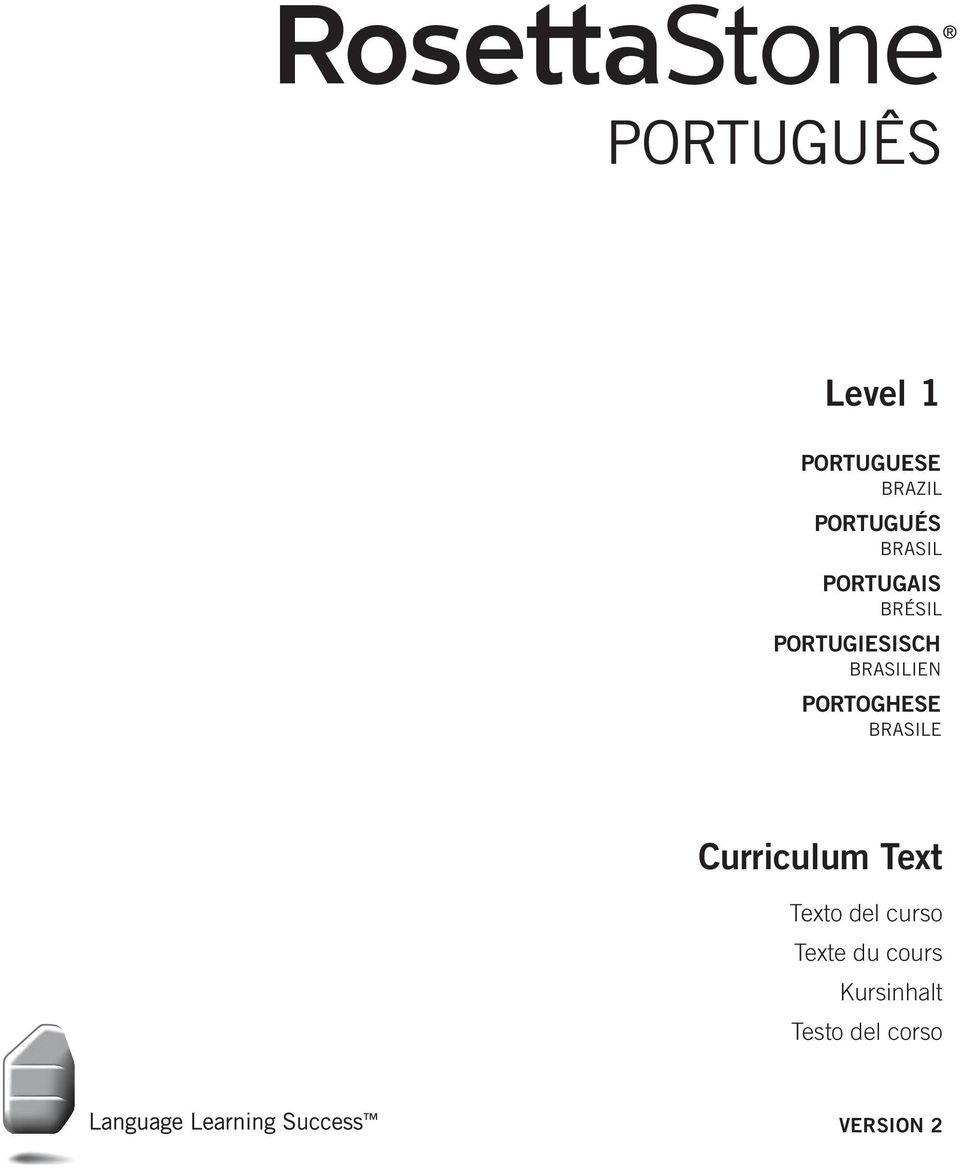 Portoghese Brasile Curriculum Text Texto del