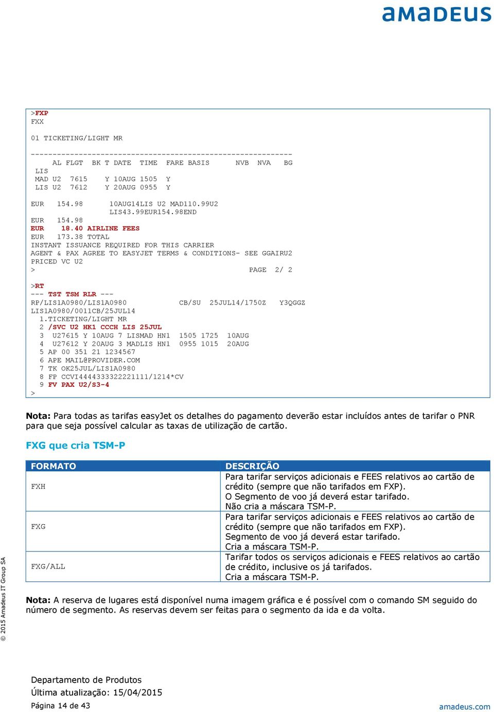Manual do Utilizador. Light Ticketing easyjet (U2) V3.0. amadeus.com.  265ced1609a17cf1a a2ad ae8 - PDF Free Download