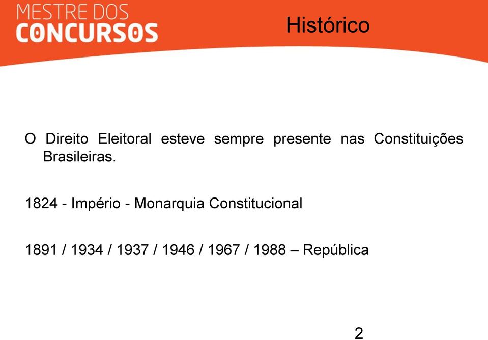 1824 - Império - Monarquia Constitucional