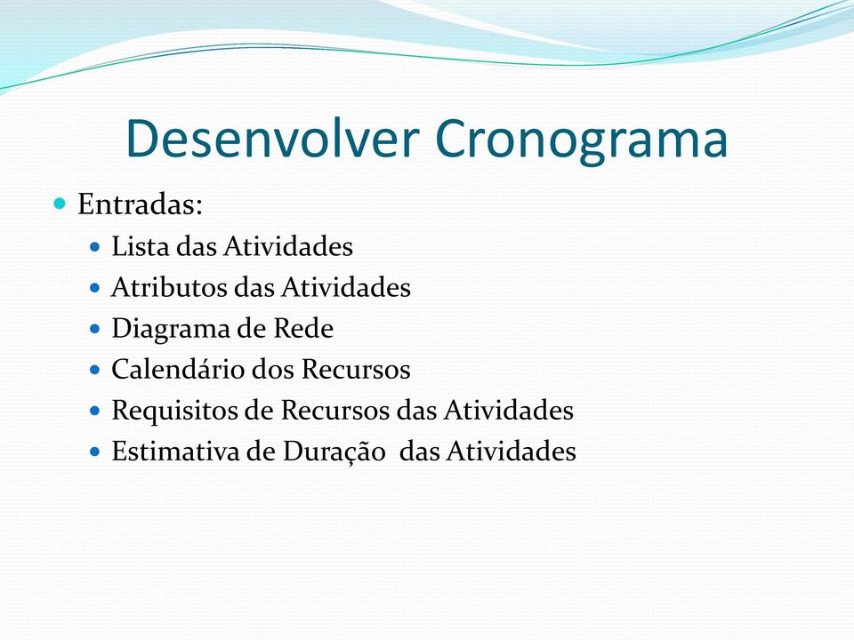 Rede Calendário dos Recursos Requisitos de