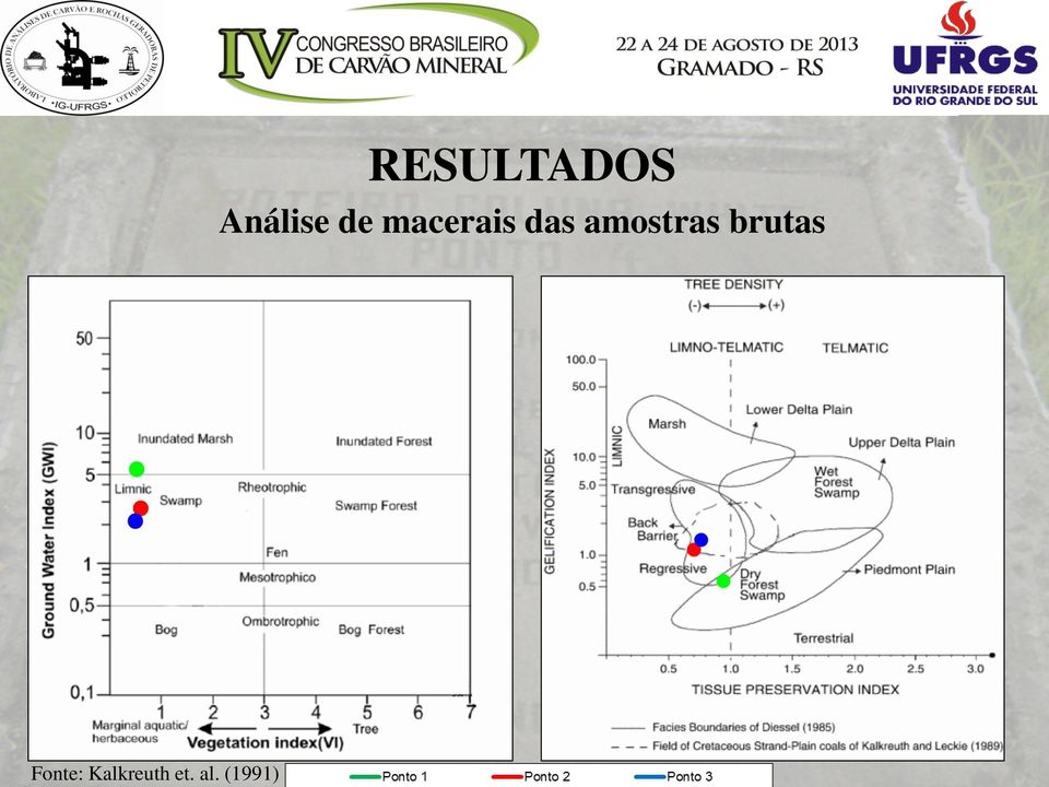 amostras brutas