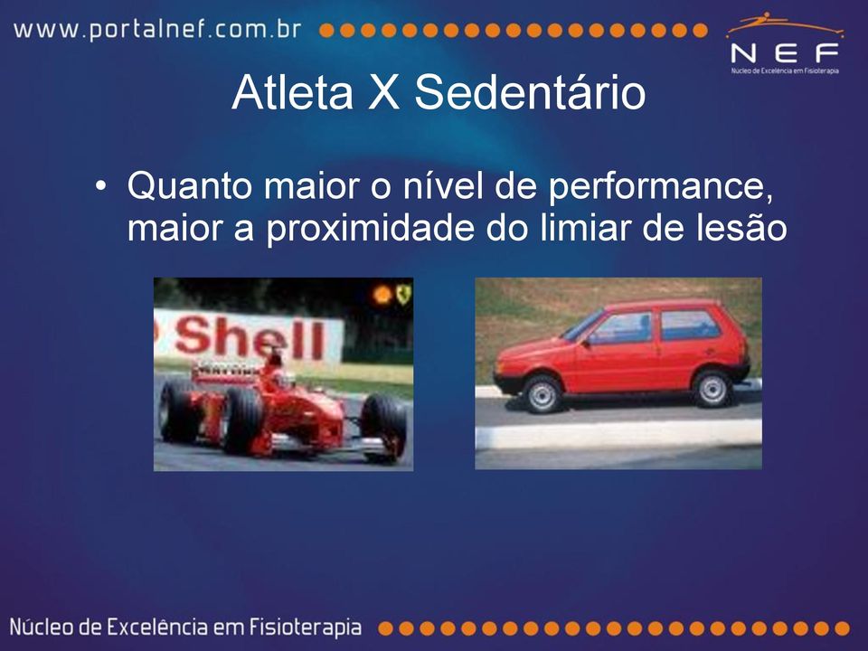 performance, maior a