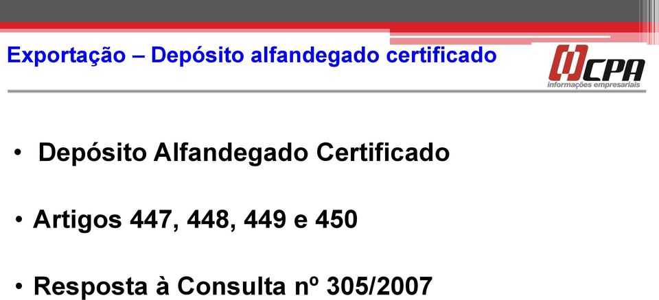 Certificado Artigos 447, 448, 449