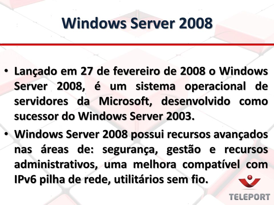 Server 2003.